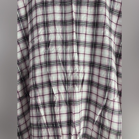 Torrid - Purple Plaid Tie Front Blouse - Picture 7 of 9